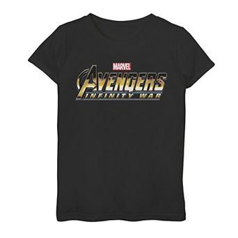 Girls 7-16 Marvel Avengers Infinity War Grungy Alternate Logo Graphic Tee
