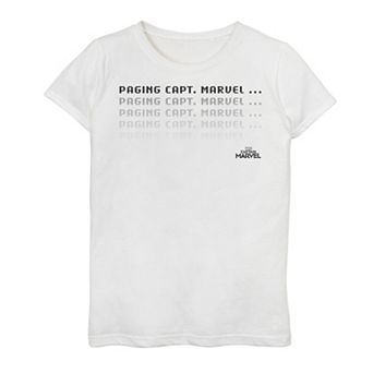 Girls 7-16 Marvel Captain Marvel Paging Capt. Marvel Signal Graphic Tee