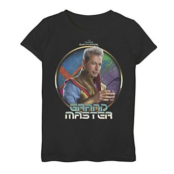 Girls 7-16 Marvel Thor Ragnarok The Grandmaster Profile Badge Graphic Tee