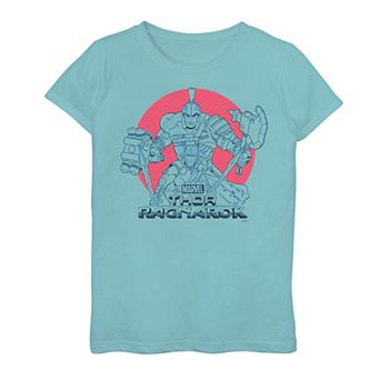 Girls 7-16 Marvel Thor Ragnarok Hulk Battle Stance Dot Burst Graphic Tee