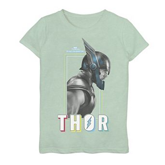 Girls 7-16 Marvel Thor Ragnarok Thor Profile Portrait Graphic Tee