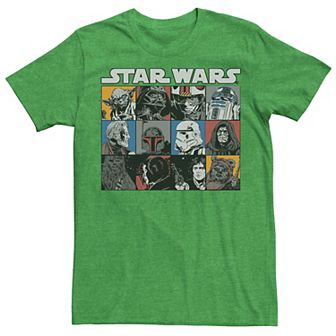 Men's Star Wars Comic Style Character Boxes Tee