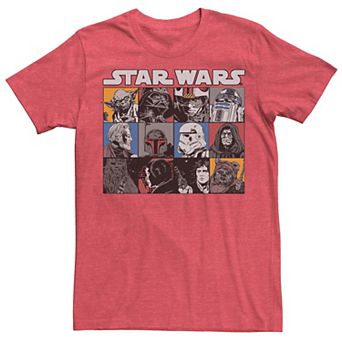 Men's Star Wars Comic Style Character Boxes Tee