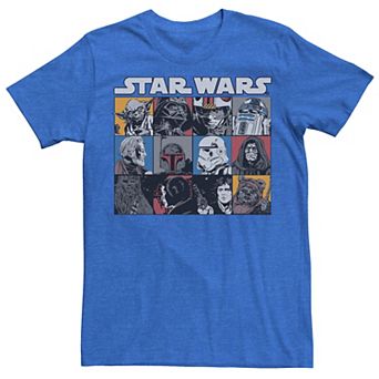 Men's Star Wars Comic Style Character Boxes Tee