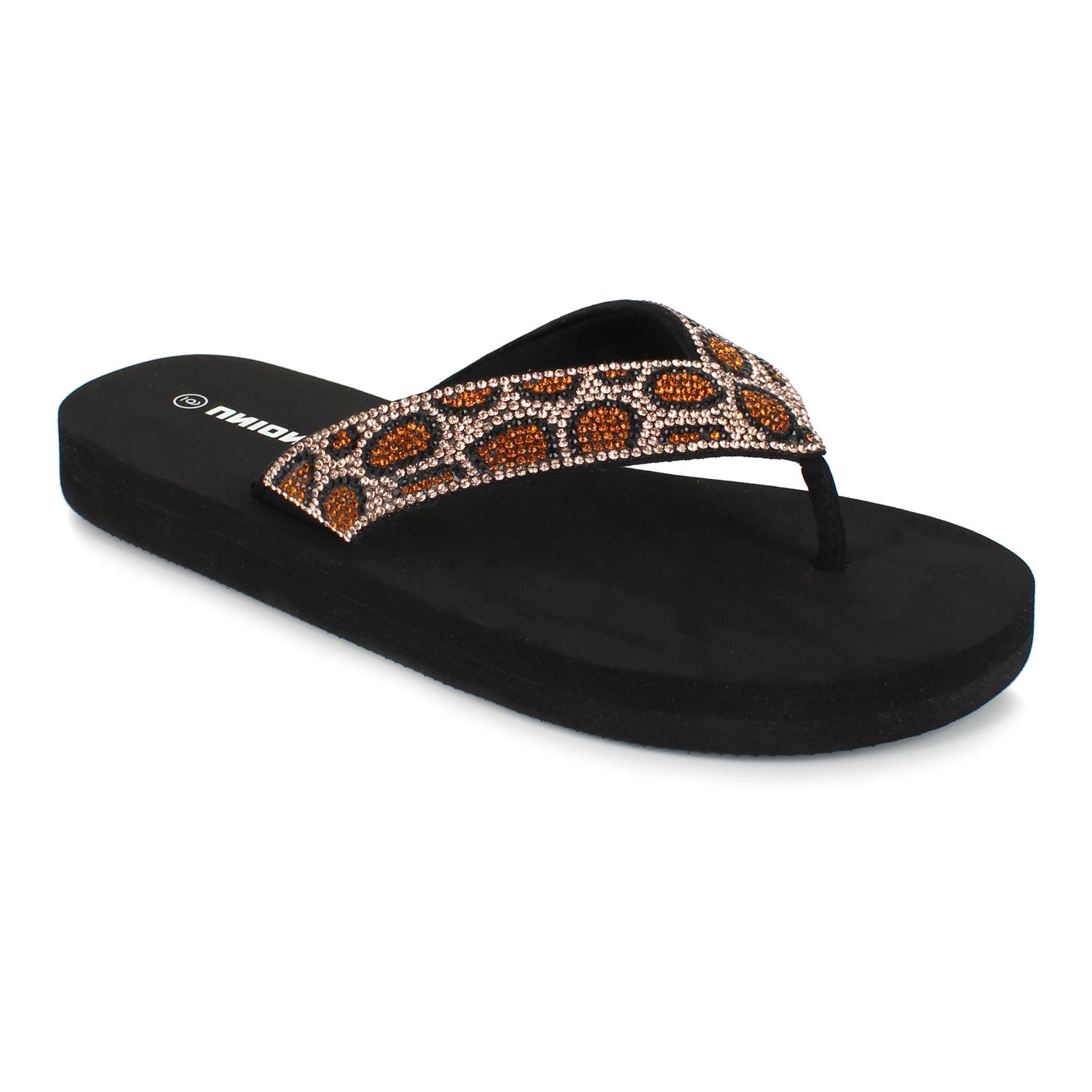 women's animal flip flops