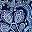 Blue Complex Floral