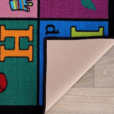 World Rug Gallery Educational Alphabet Kids Rug