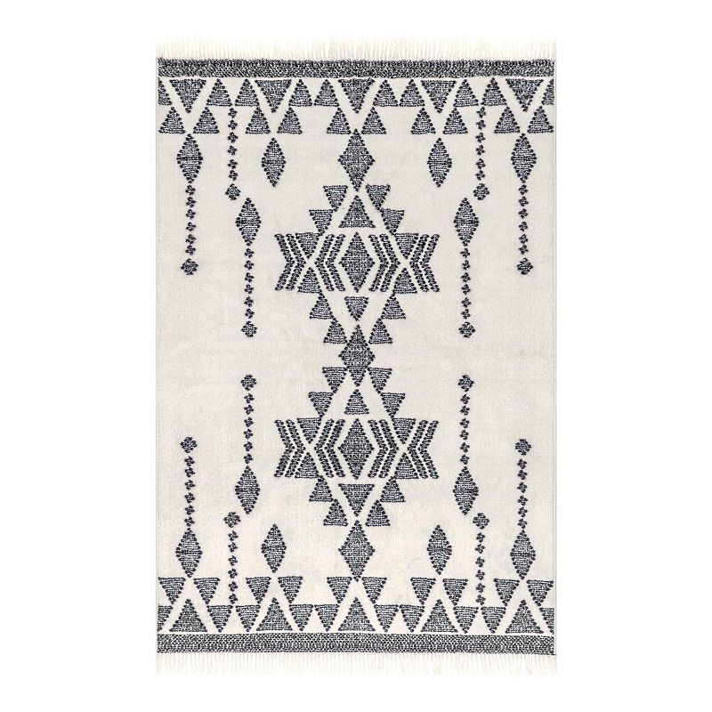 nuLOOM Heavenly Tribal Dreamscape Area Rug, White, 5X8 Ft