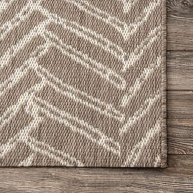 nuLOOM Macklin Herringbone Indoor/Outdoor Area Rug
