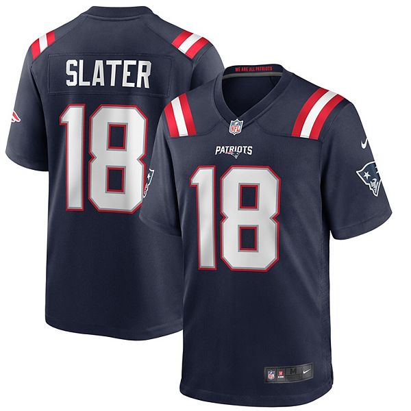 Men's Nike Matthew Slater Navy New England Patriots Game Jersey