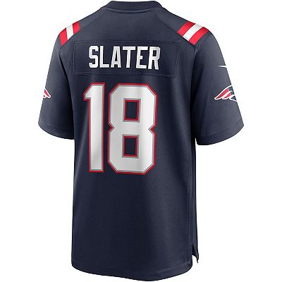 Men s Nike Matthew Slater Navy New England Patriots Game Player Jersey