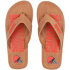 FOCO Orange Cleveland Browns Flower Canvas Allover Shoes