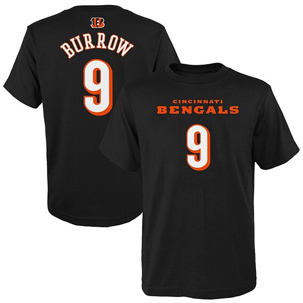 Men's Nike Joe Burrow Orange Cincinnati Bengals Player Name