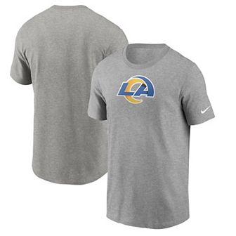 Men's Nike Heathered Gray Los Angeles Rams Primary Logo T-Shirt
