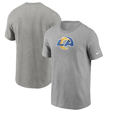 Men's Nike Heathered Gray Los Angeles Rams Primary Logo T-Shirt