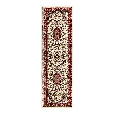 Well Woven Barclay Medallion Kashan Traditional Persian Floral Plush Area Rug