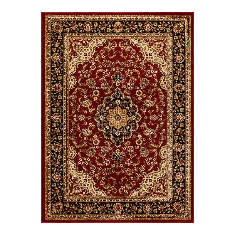 Well Woven Barclay Medallion Kashan Traditional Oriental & Persian Red 5 3  x 7 3  Area Rug