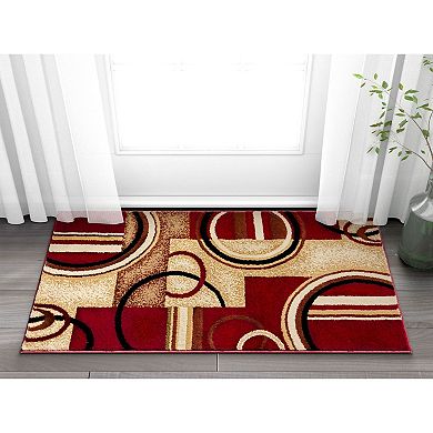 Well Woven Barclay Arcs & Shapes Modern Geometric Area Rug