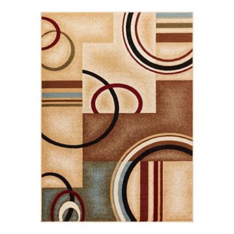 Well Woven Barclay Arcs & Shapes Modern Geometric Area Rug