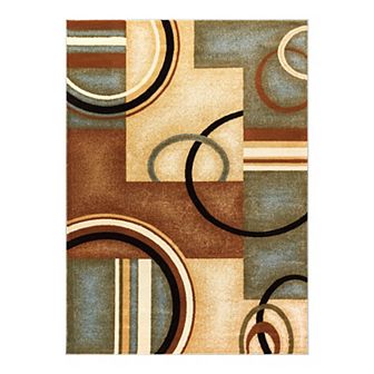 Well Woven Barclay Arcs & Shapes Modern Geometric Area Rug