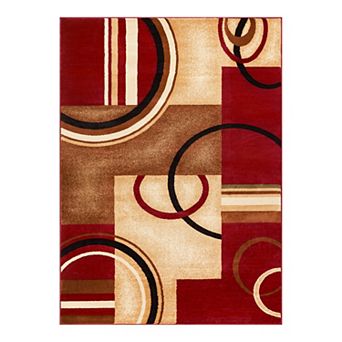 Well Woven Barclay Arcs & Shapes Modern Geometric Area Rug