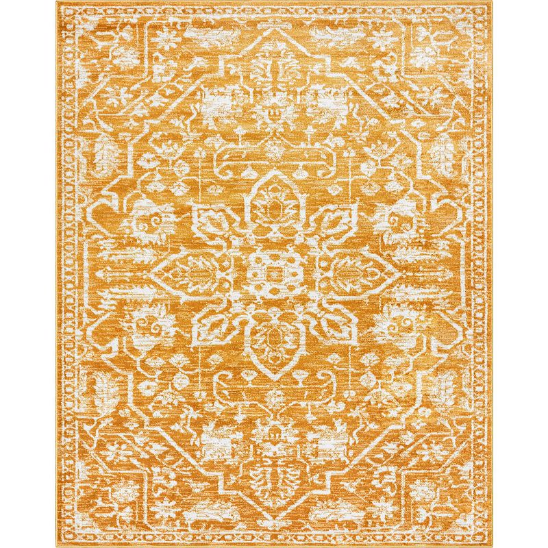 Well Woven Dazzle Disa Vintage Bohemian Oriental Floral Gold 2 7  x 9 10  Runner Area Rug