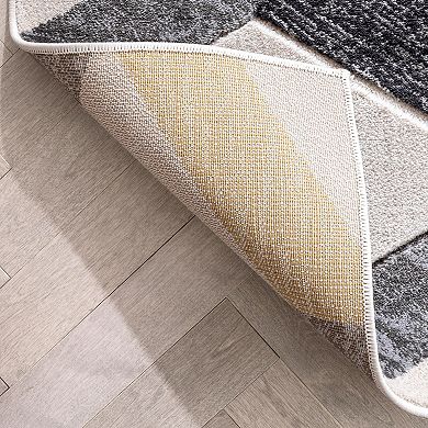 Well Woven Good Vibes Millie Modern Geometric 3D Textured Area Rug