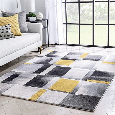 Well Woven Good Vibes Louisa Modern Geometric 3D Textured Area Rug