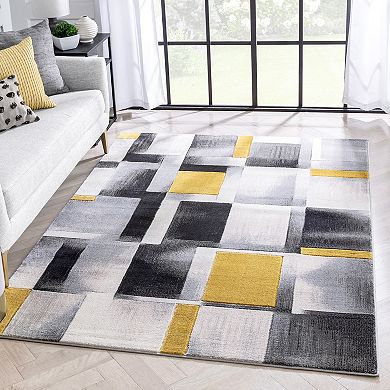 Well Woven Good Vibes Louisa Modern Geometric 3D Textured Area Rug