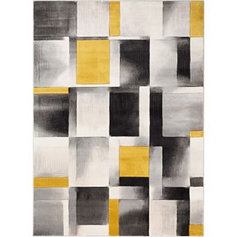 Well Woven Good Vibes Louisa Modern Geometric 3D Textured Area Rug