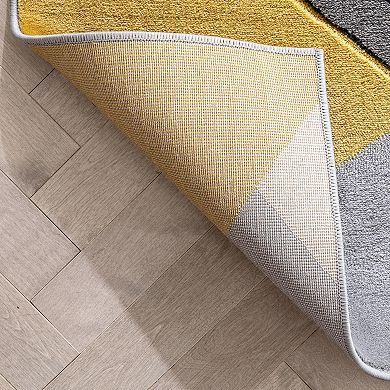 Well Woven Good Vibes Nora Modern Geometric 3D Textured Area Rug