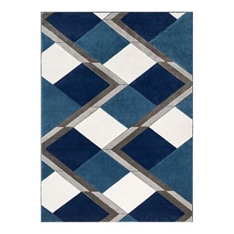 Well Woven Good Vibes Nora Modern Geometric 3D Textured Area Rug