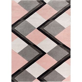 Well Woven Good Vibes Nora Modern Geometric 3D Textured Area Rug