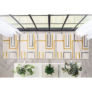 Well Woven Good Vibes Fiona Modern Geometric 3D Textured Area Rug