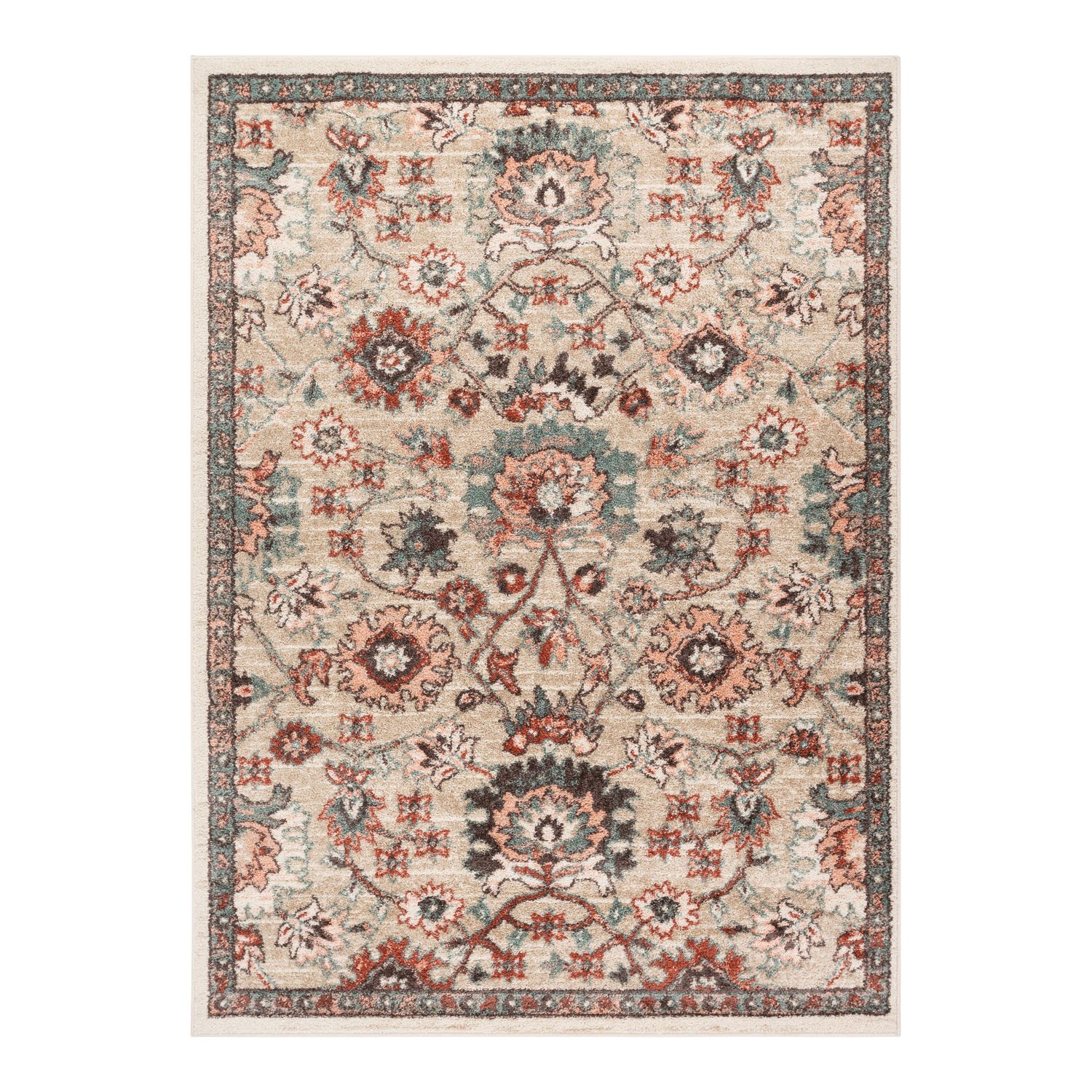 Patterned Wool Area Rug (2.5x4), 'Mystic Inspiration