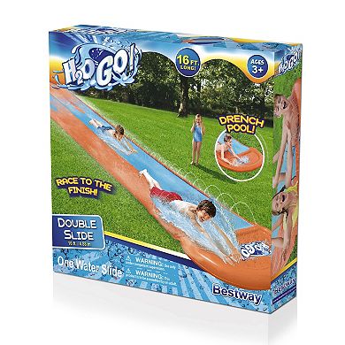 H2OGO! 16-Foot Double Water Slide