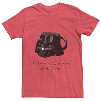 Men's Star Wars Darth Vader Mug "I Like My Coffee On The Dark Side" Tee