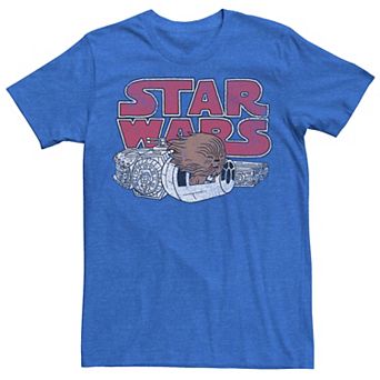 Men's Star Wars Chewbacca Falcon Cute Logo Tee