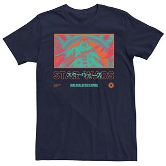 Men's Star Wars Darth Vader Empire Abstract Poster Tee