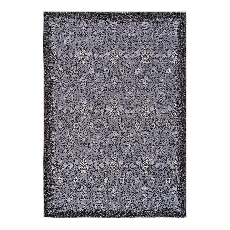 Art Carpet Festival Jacquard Woven Soft Antique Rug, Grey, 5X8 Ft