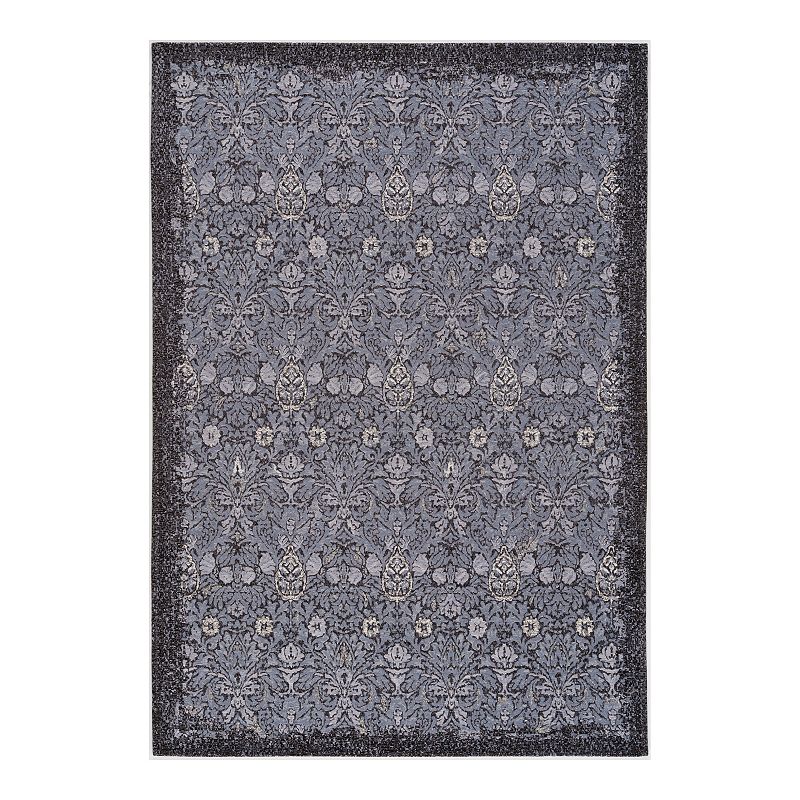 Art Carpet Festival Jacquard Woven Soft Antique Rug, Grey, 5X8 Ft