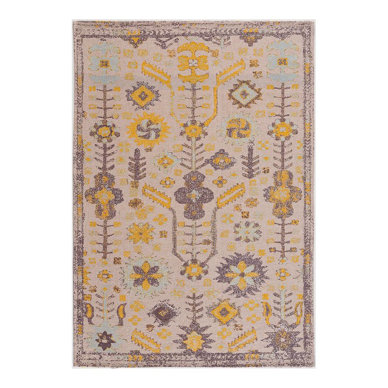 Art Carpet Festival Jacquard Woven Ava Rug, Beig/Green, 8X10 Ft