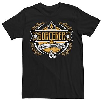 Men's Dungeons & Dragons Sorcerer Label Poster Tee