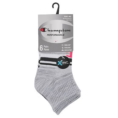 Women's Champion® Athletic Ankle Socks 6-Pack CH512