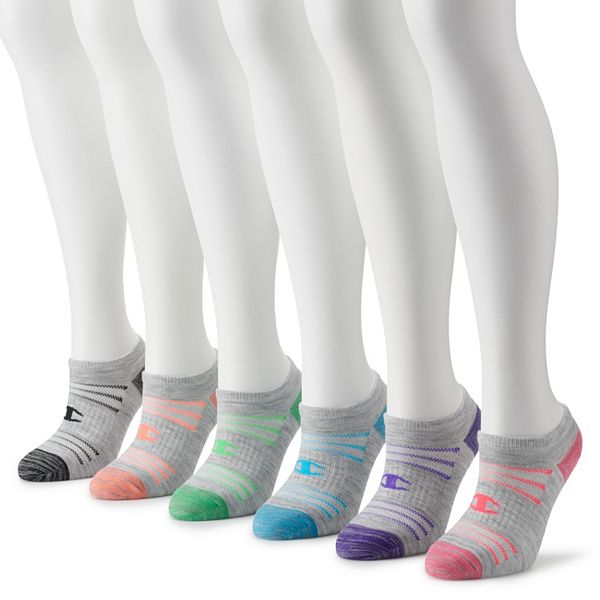 Women's Champion® No-Show Socks Heathered 6-Pack CH513