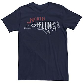 Men's North Carolina Inside State Outline Tee