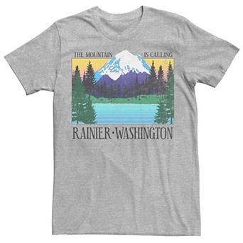 Men's Rainier Washington The Mountain Is Calling Tee