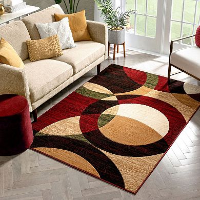 Well Woven Dulcet Bingo Contemporary Geometric Area Rug