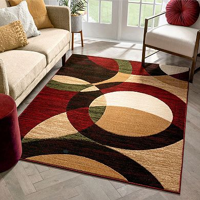 Well Woven Dulcet Bingo Contemporary Geometric Area Rug