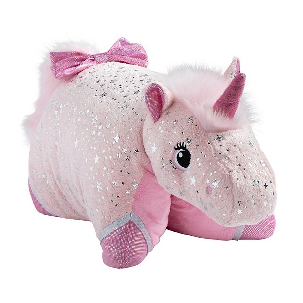 Pillow Pets Sparkly Stuffed Animal Toy Unicorn Pillow Pet